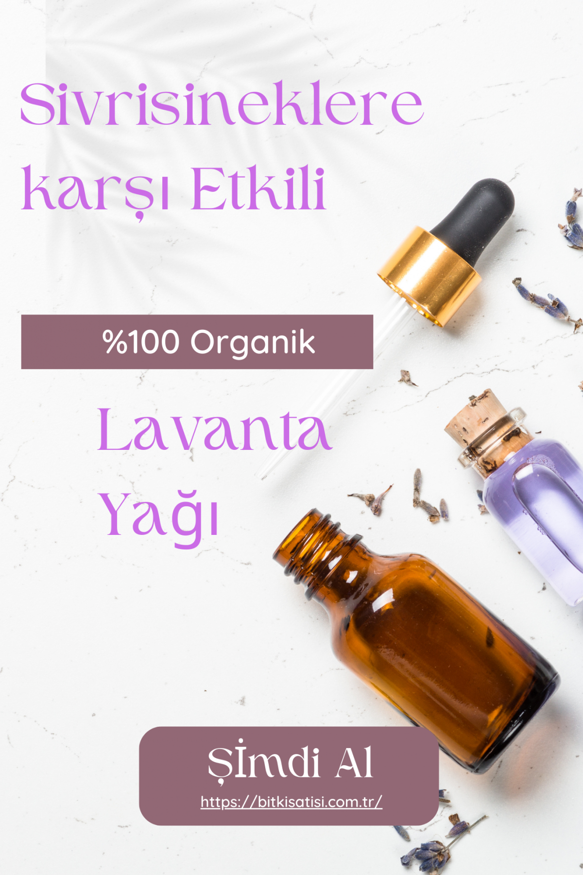 Lavanta Yağı Asya Kaplan Sivrisineğine karşı etkili Tıbbi Lavanta Yağı 10ml