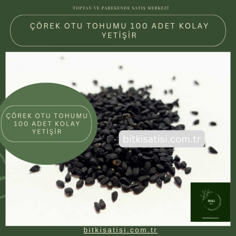 Çörek Otu Tohumu 100 Adet Kolay Yetişir